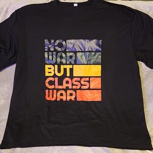 *NWOT* Mens XL Black 100% Cotton Tee No War